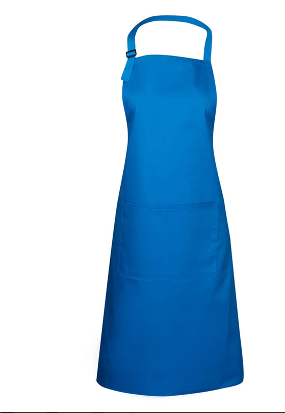 Blue apron on a white background