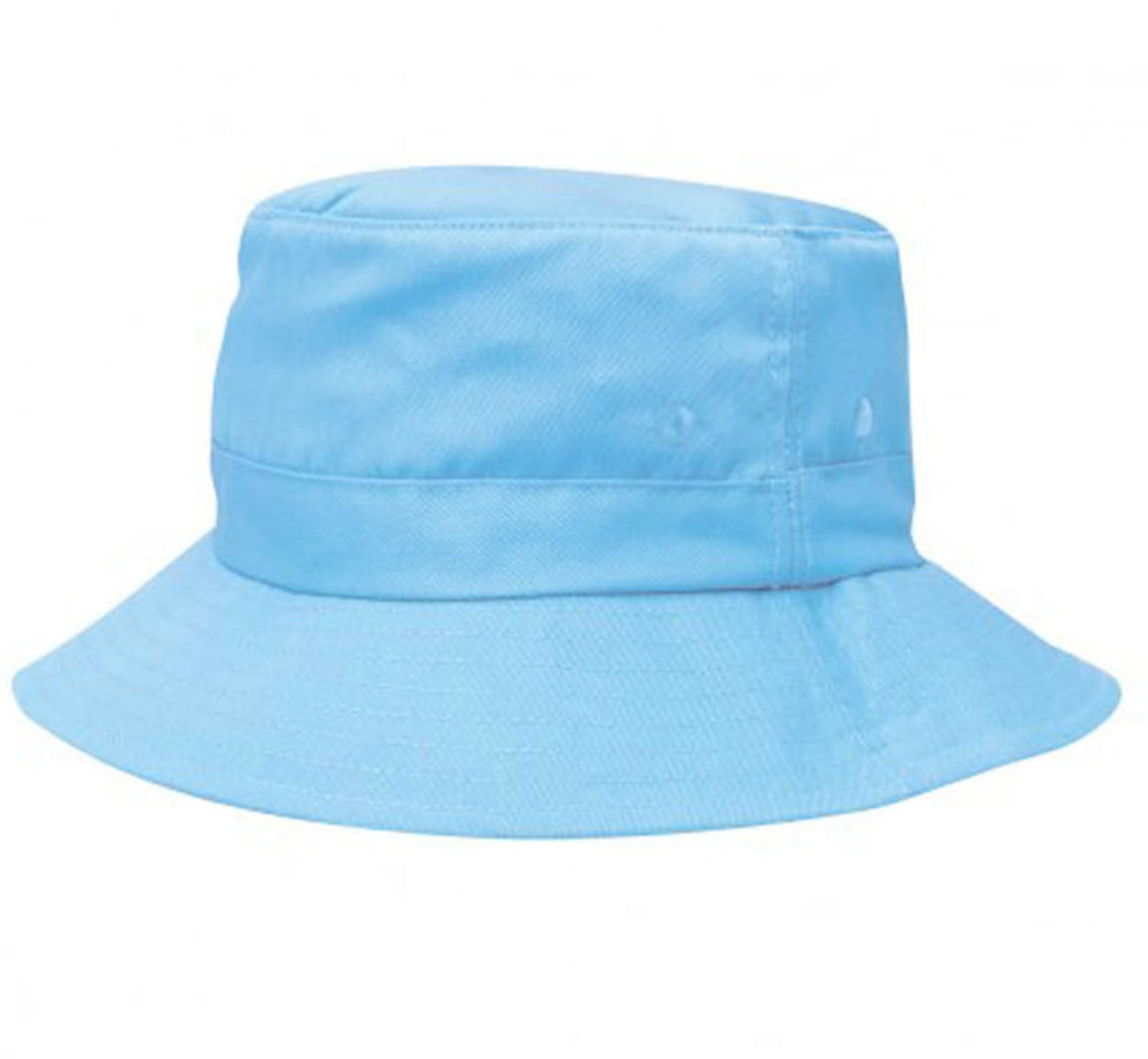 Custom embroidered bucket hat in navy with logo – sun-safe and stylish for school, work or events